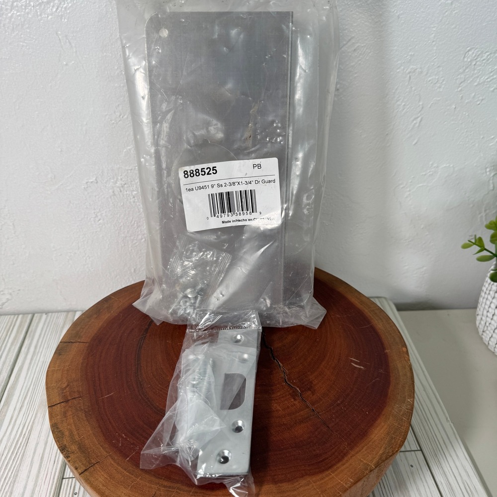 Stainless Steel Door Reinforcer Plate 9"‎ for 1-3/4" Door